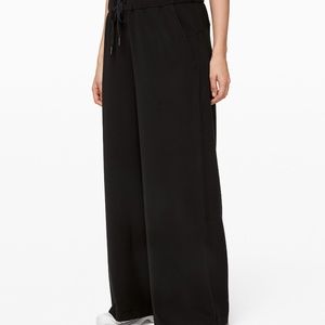 Navy Blue Lululemon on the fly wide leg pant